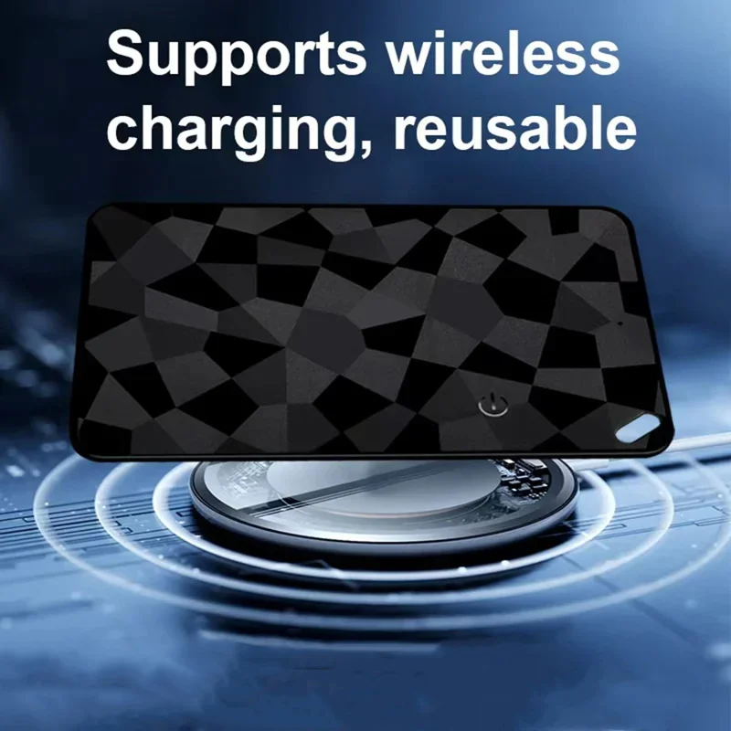 1pc Dual-System Card Tracker Compatible for Find Hub/Find My App Tracker Compact Wallet/Keychain Tracker for Smartphones Pet Key