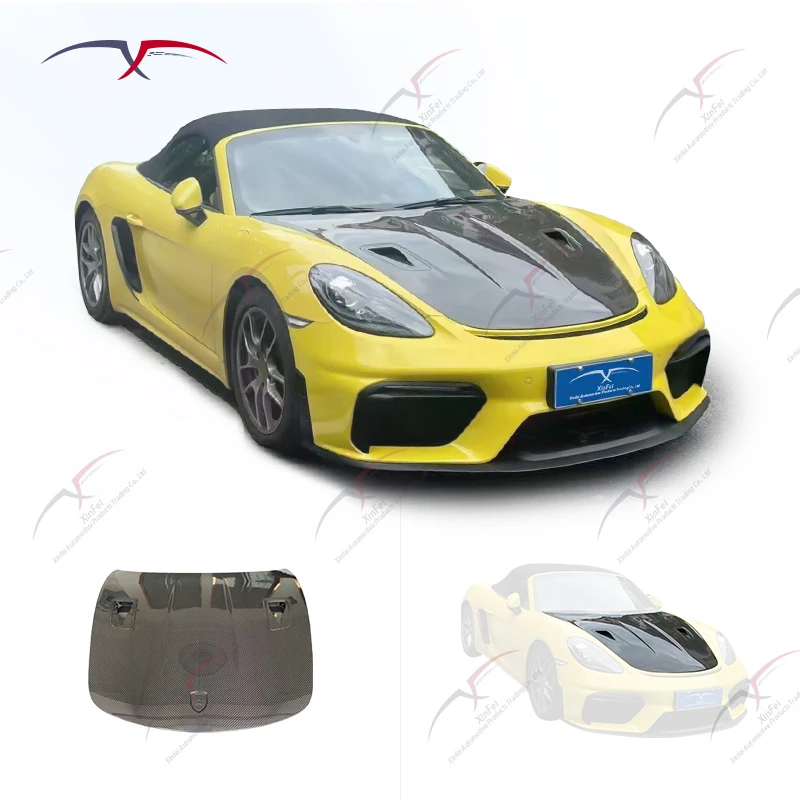 

New Car Modification Kit Suitable for 718 981 987 RS Modified Carbon Fiber Perforated Hood Exterior Decoration Body Kit