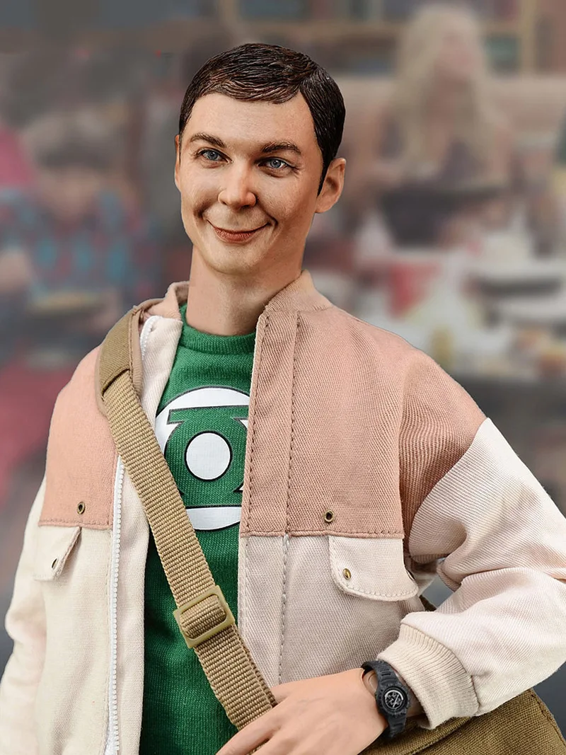 Spot Bbk006 Genius Scientist The Big Bang Theory 1/6 Double Head Sculpture Action Figure Film And Television Collection Model