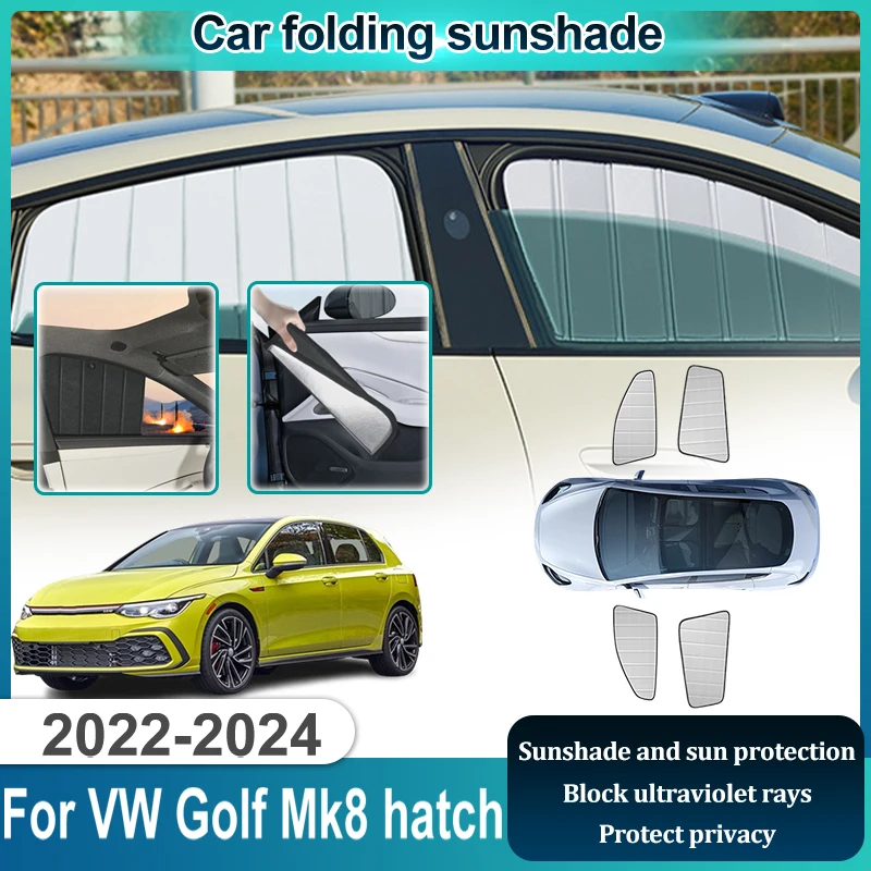 

Солнцезащитные шторки для Volkswagen VW Golf 8 (MK8 Golf 8 хэтчбек) 2022-2024, аксессуары для боковых окон, солнцезащитные козырьки, элементы обвеса кузова