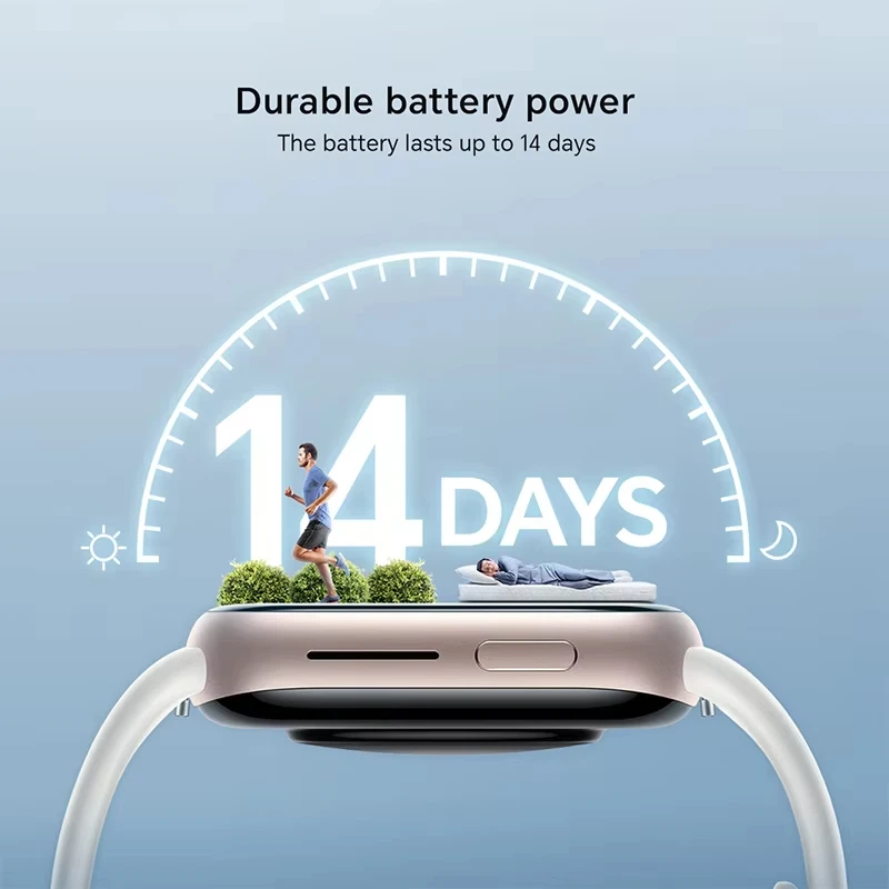 Honor Watch 4 ساعة ذكية مع 1.75 بوصة AMOLED مراقب معدل ضربات القلب والنوم والإجهاد حزام ساعة رياضي بعمر بطارية 14 يومًا #5