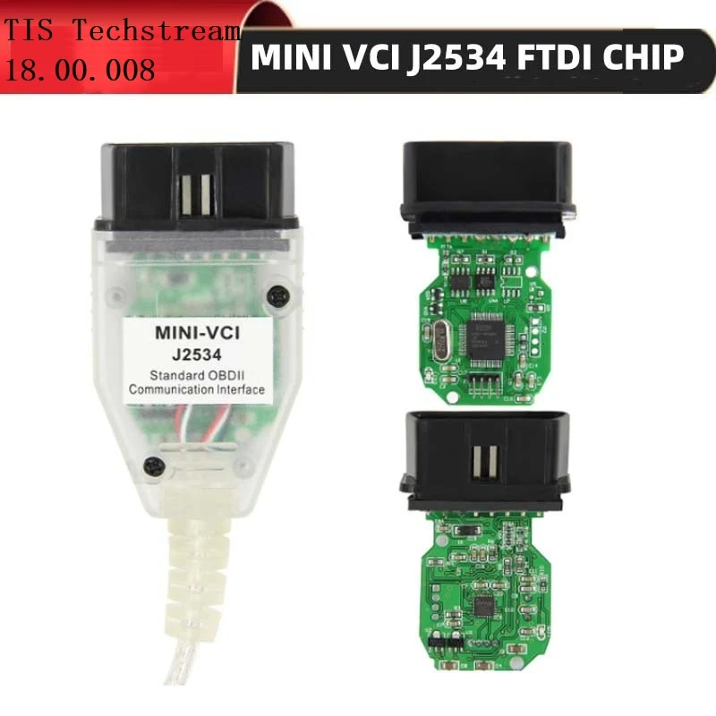 Latest For TOYOTA TIS Techstream 18.00.008 J2534 Interface for Toyota mini vci Diagnostic Cable Devices Car Repair Software