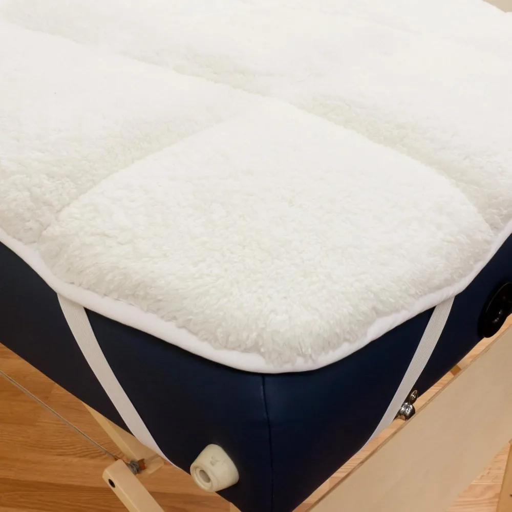 Abundance Deluxe Quilted Fleece Massage Table Pad Set. Includes Face Cradle Cover & Table Pad. Microfiber Fleece is Lint Free