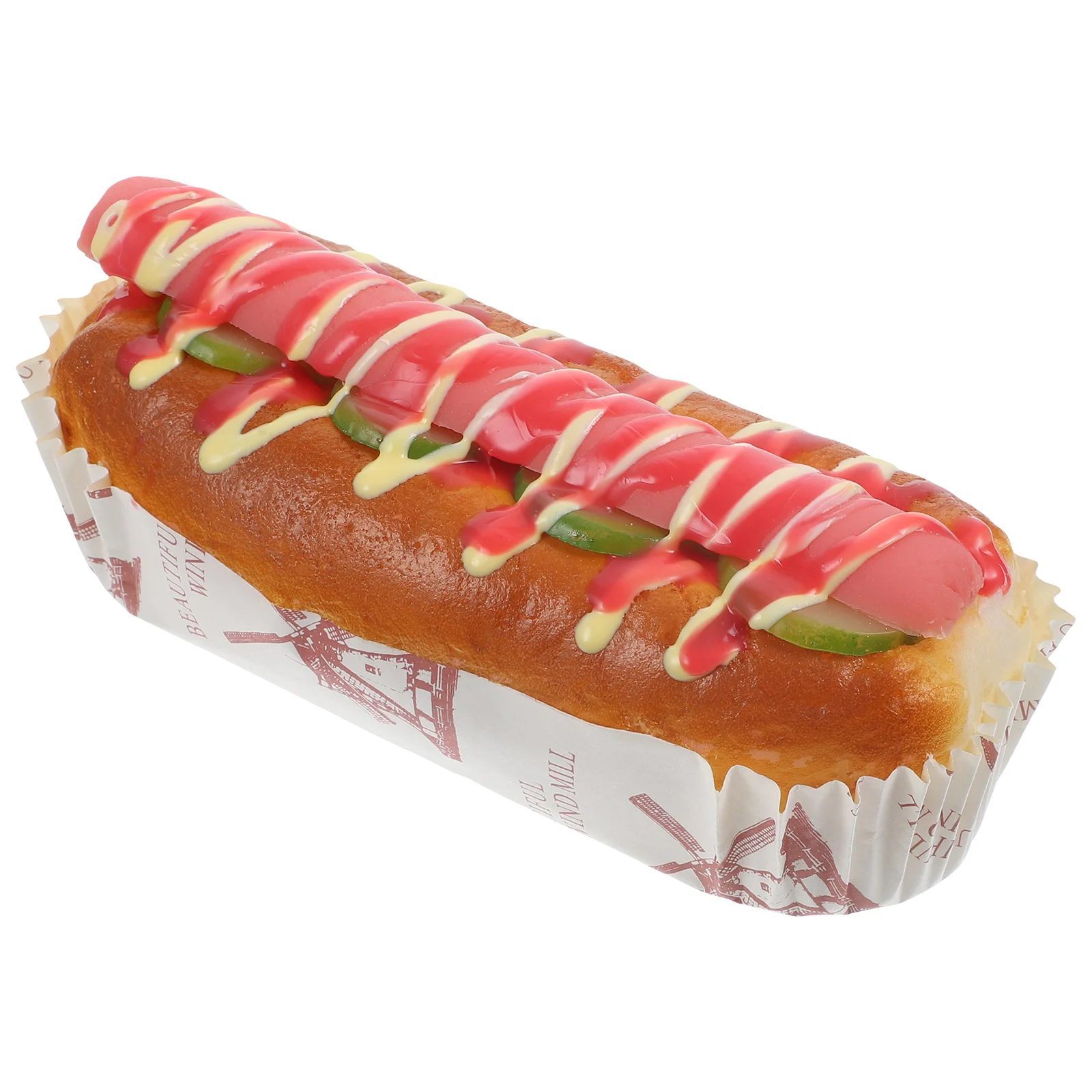 Simulation Hot Dog Model Fake Bread Food Toys Props Store Cabinet Decoration Samples Cooking Simulated Pu Artificial Adornment