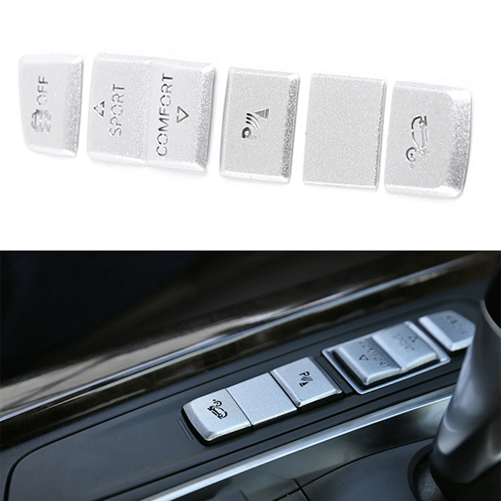 Car Silver Driving Mode Button Sticker Trim For BMW FOR X5 X6 F15 F16 2014-2018 LHD Interior Accessories