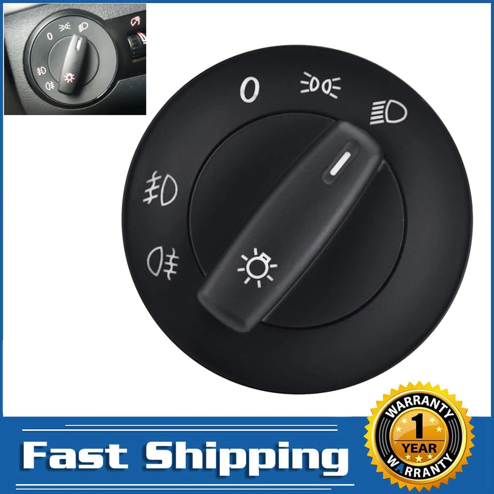 Car Headlight Fog Lamp Control Switch for VW Golf Caddy JETTA TOURAN Passat CC EOS Amarok Sharan Tiguan SEAT ALHAMBRA 1K0941431Q