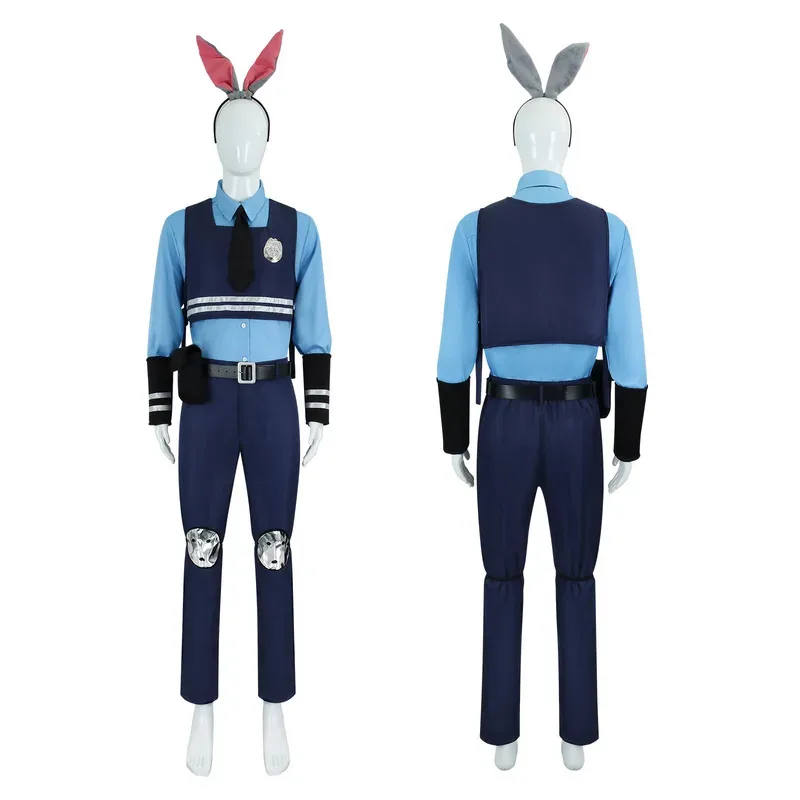 مجنون الحيوان جودي هوبس زي الهالوين التأثيري لمدينة أرنب ضابط الشرطة حديقة الحيوان زي فستان بتصميم حالم حتى هدايا الطفل الكبار