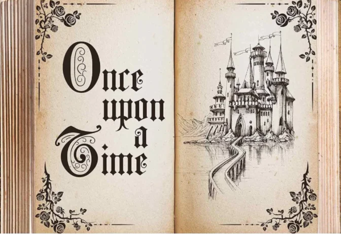 おとぎ話のブックの背景写真レトロな城のプリンセスロマンチックな結婚式の誕生日の背景の写真スタジオのアクセサリー