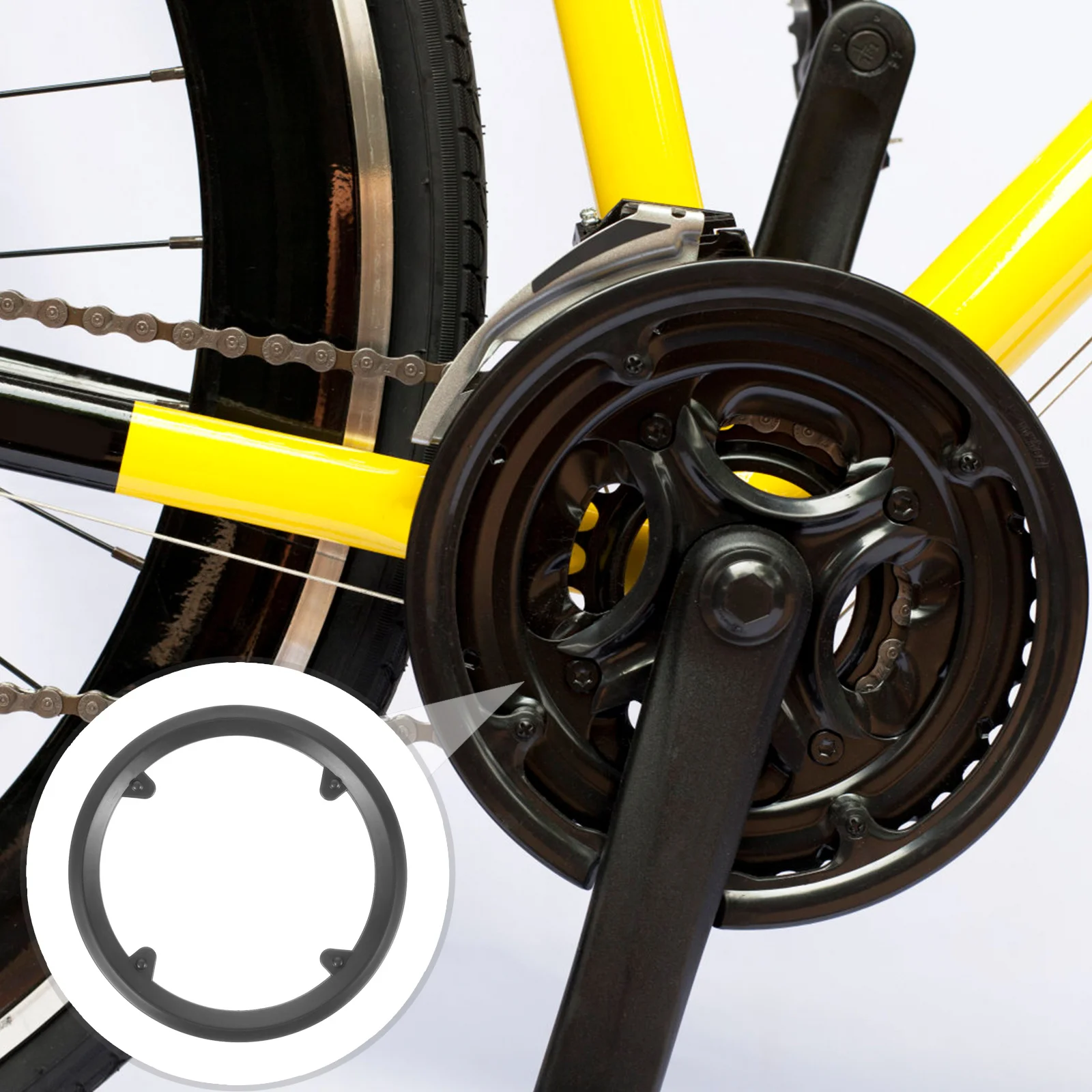 

3Pcs Bike Chainring Guard Plastic Chain Protector Mountain Bike Sprocket Protective Cover Bicycle Chainring Protector