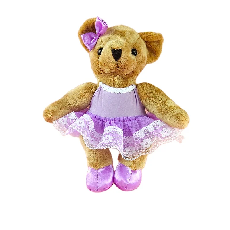 

Custom Cute Stuffed Ballerina Teddy Bear Plush Toy Tutu Skirt Teddy Bear Ballet For Kids 28cm