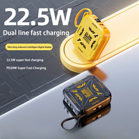 Power Bank 20000mAH 22.5W Built-in Lines Lightweight Mini Phone External Battery Powerbank For Iphone Type-c Fast Charge Battery