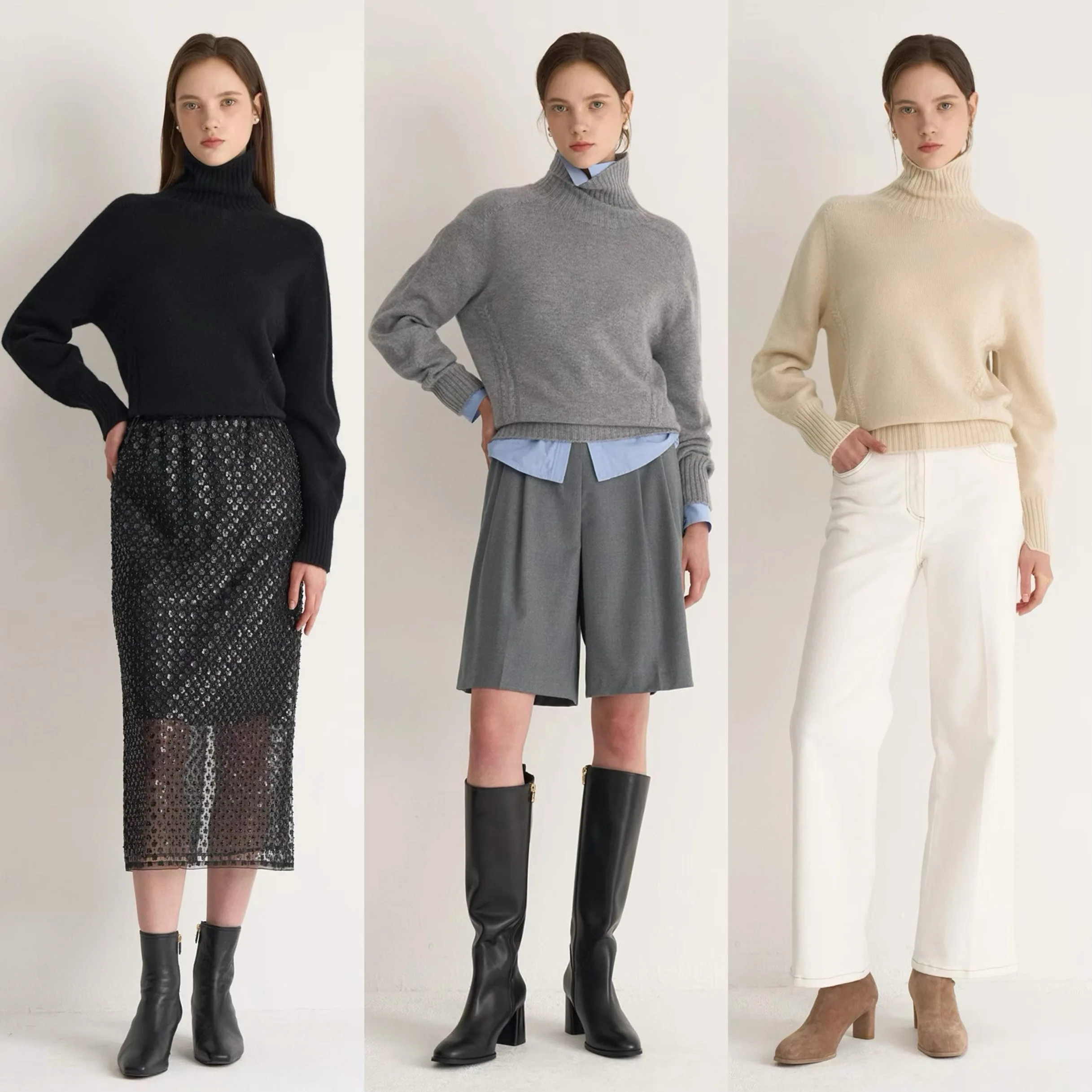 

Шерстяной вязаный свитер с высоким воротником и лимонным сыром, свободный повседневный женский свитер в полоску с текстурой, длинный све, обычная длина