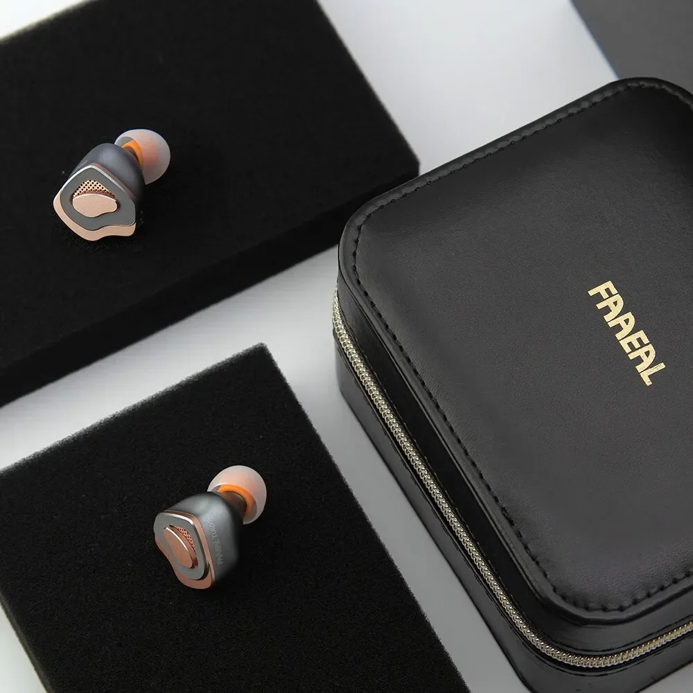 FAAEAL Tulip Auricolare 10MM Driver dinamico a doppia cavità Cuffie HIFI IEM con design a forma di petalo Monitor in-ear staccabile a 2 pin