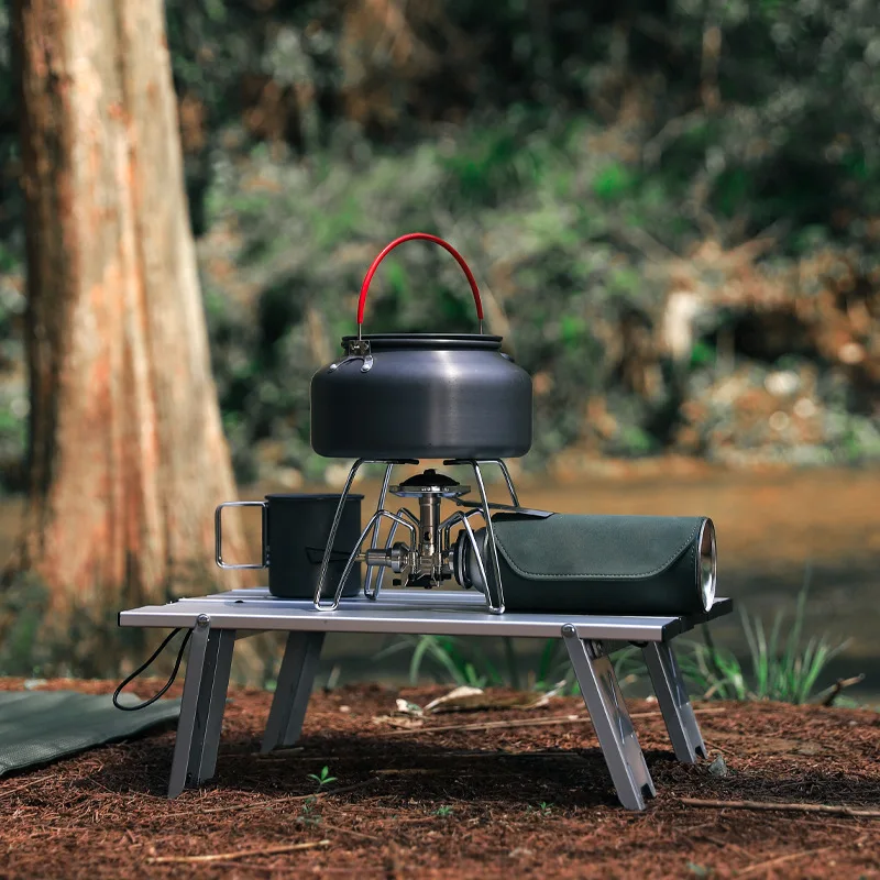 Aluminum Alloy Folding Table Lightweight Portable Mini Camping Desk for Outdoor Tent Coffee Tea