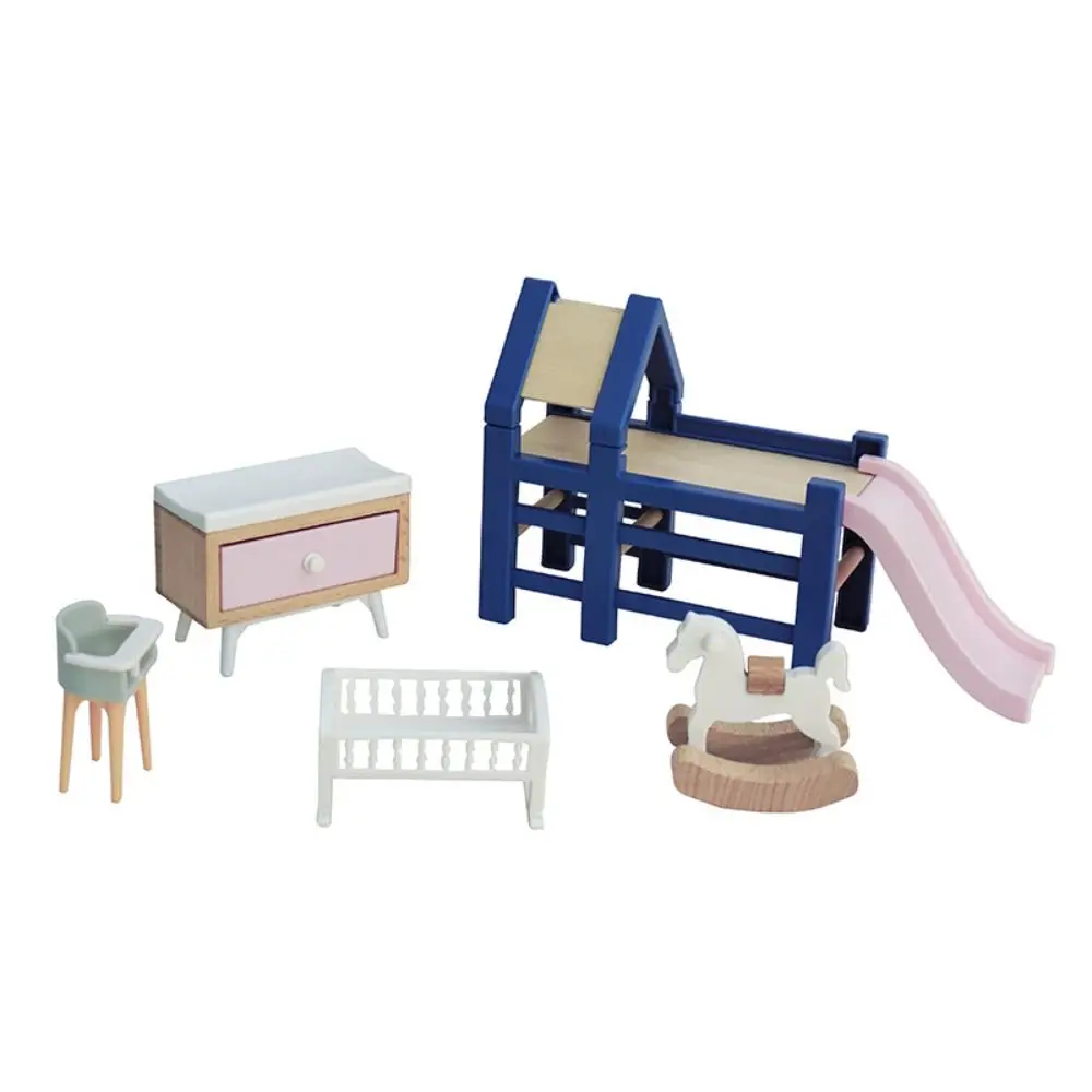 

1:12 Dollhouse Wooden horse Dollhouse Simulation Simulation Dining Chair Model Miniature Trojan Horse Dollhouse Furniture