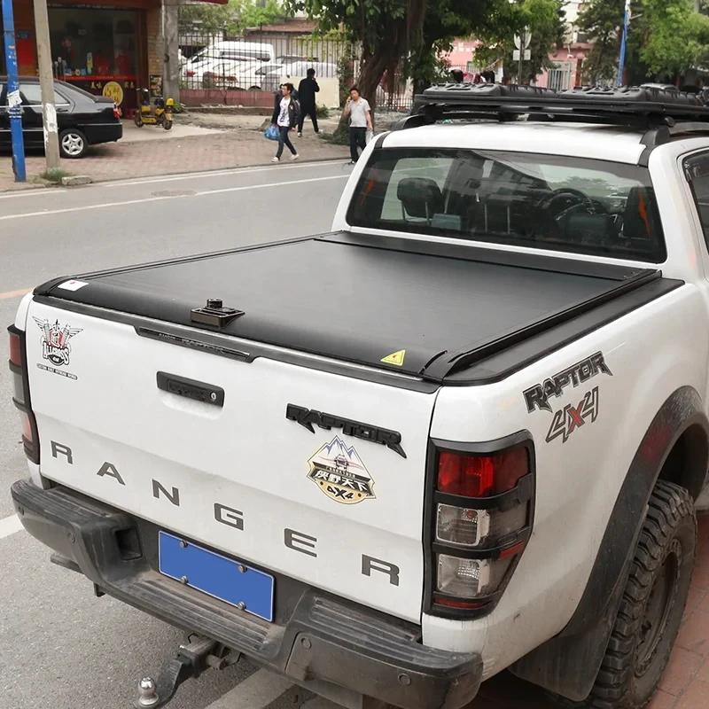 

ST Exterior Car Accessories Hard Cover with Password Lock Roller Lid Cover For f150 accessories Ranger Wildtrak/XLT