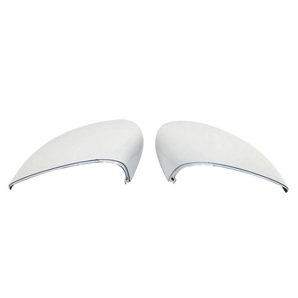 White Left & Right Rear View Mirror Cover Side Wing Mirror Cover Cap for Ford Fiesta 2009-2015 1594546 8A6117K747CA