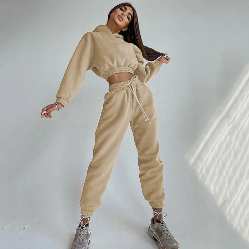 Women 2 Piece Set Outfit 2024 Autumn Women's Hoodies Sweatshirt and Trousers Set Two Piece Set