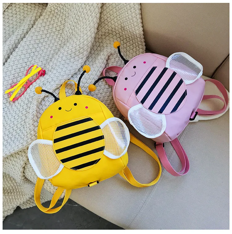 

2026 Kids Stuff Cute Bee Style Backpack Kids School Bag Fashion Anti-loss Large Capacity Handbag Children Girls Bag Mochila