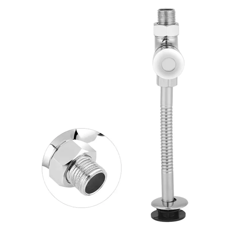 ABGH-Urinal Flush Valve, Wall Mounted Manual Push Button With Delay Auto Shutoff, 1/2