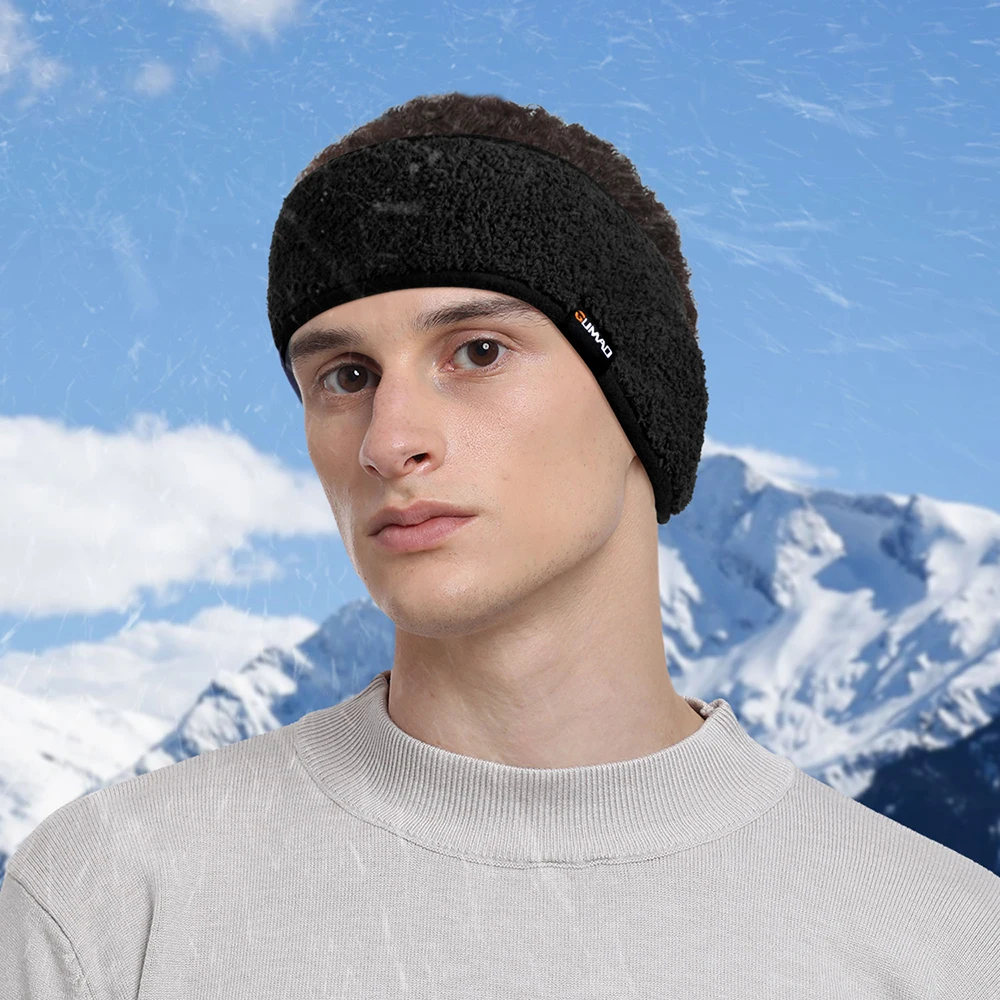 Winter Fleece Headbands Sports Sweatband Windproof Ear Warmer Cover Outdoor Ski Running Yoga Fit Soft Headwear Hair Accessories