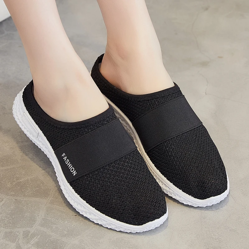 2024 Tennis Shoes Women Designer Flats Sneakers Breathable Slip-on Ladies Light Sport Shoes Fashion Female Walking Footwear