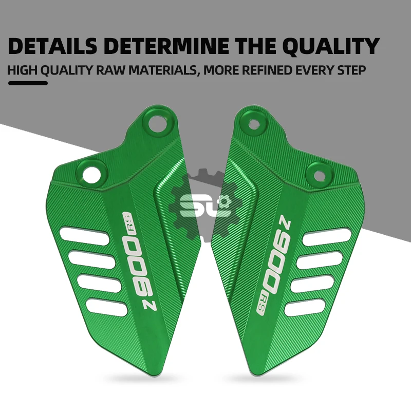 Motorcycle pedal protection plate suitable for Kawasaki Z900 aluminum alloy body decoration panel modification foot wings