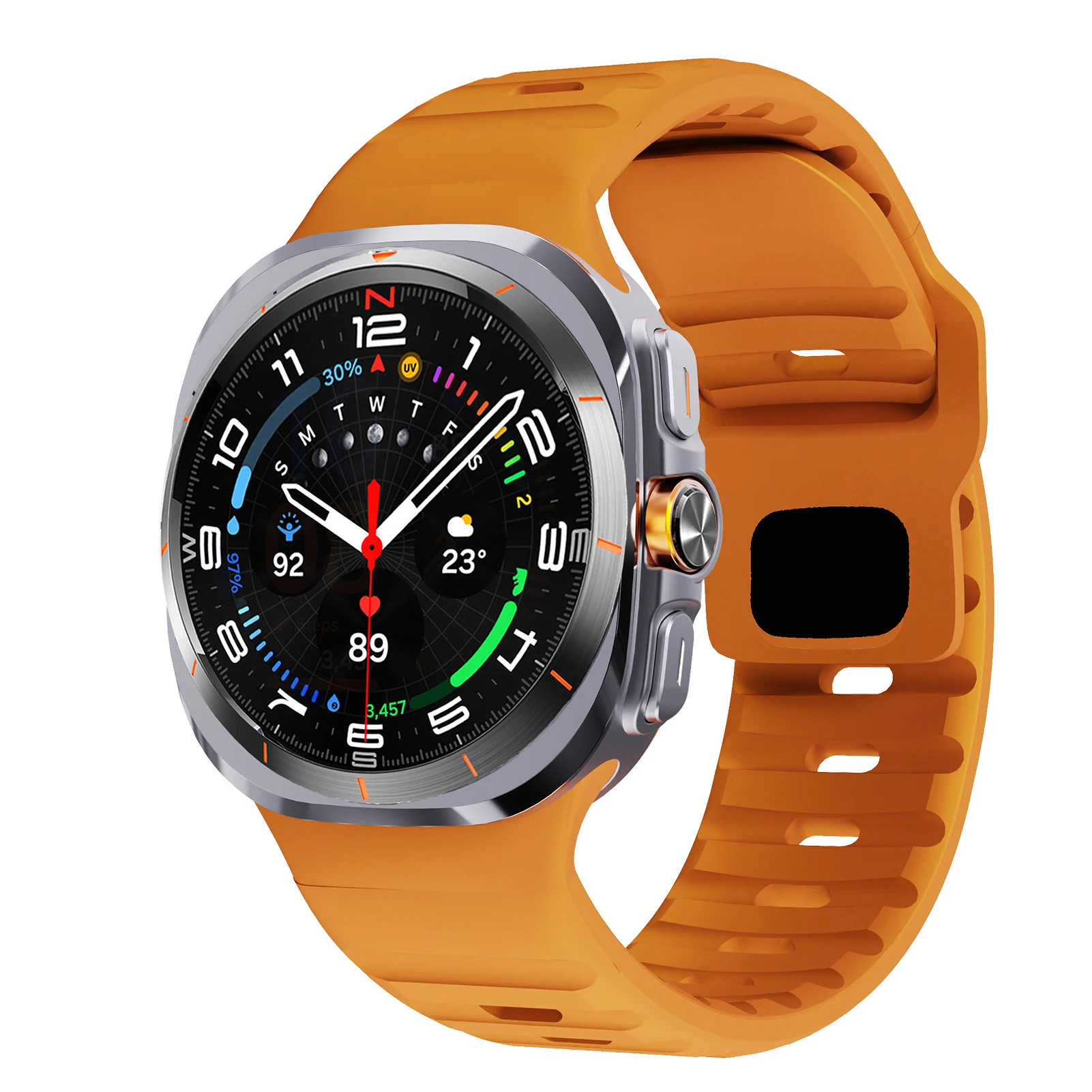 

Ремешок силиконовый для Samsung Galaxy Watch 7 Ultra, спортивный браслет для Samsung Galaxy Watch 47 мм, аксессуары для часов
