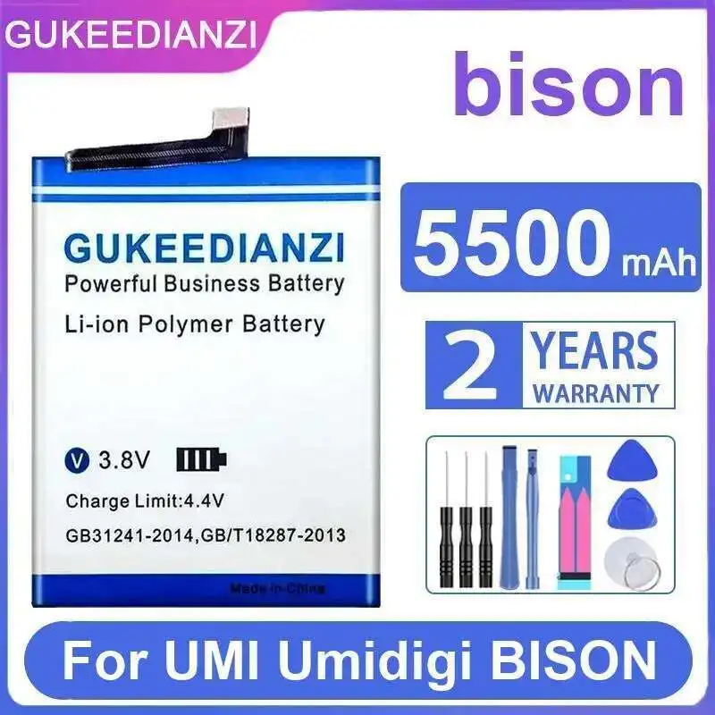 

Для Umi Umidigi Bison аккумулятор мобильного телефона надежная замена 5500 мАч высокая производительность