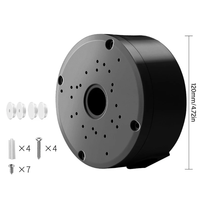 Soporte de montaje de caja de conexiones impermeable de plástico para soportes de cúpula de vigilancia de cámaras, accesorios de soporte de cúpula de CCTV