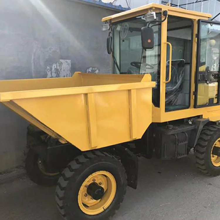 Inverted four-wheel dump truck project front unloading transport vehicle mining bounce truck excavation loader