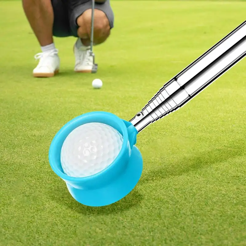 Telescópica em aço inoxidável Golf Ball Pickup Catcher, portátil Golf Ball Catcher, Golf Ball Grabber Tools, Suprimentos para homens