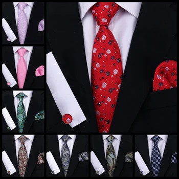 Mannen Stropdassen Stropdas Klassieke Zakdoeken Geruite Stropdas Manchetknopen Voor Mannen Blouse Zakelijke Bruiloft Accessoires Vrouw Kraag Man Gift