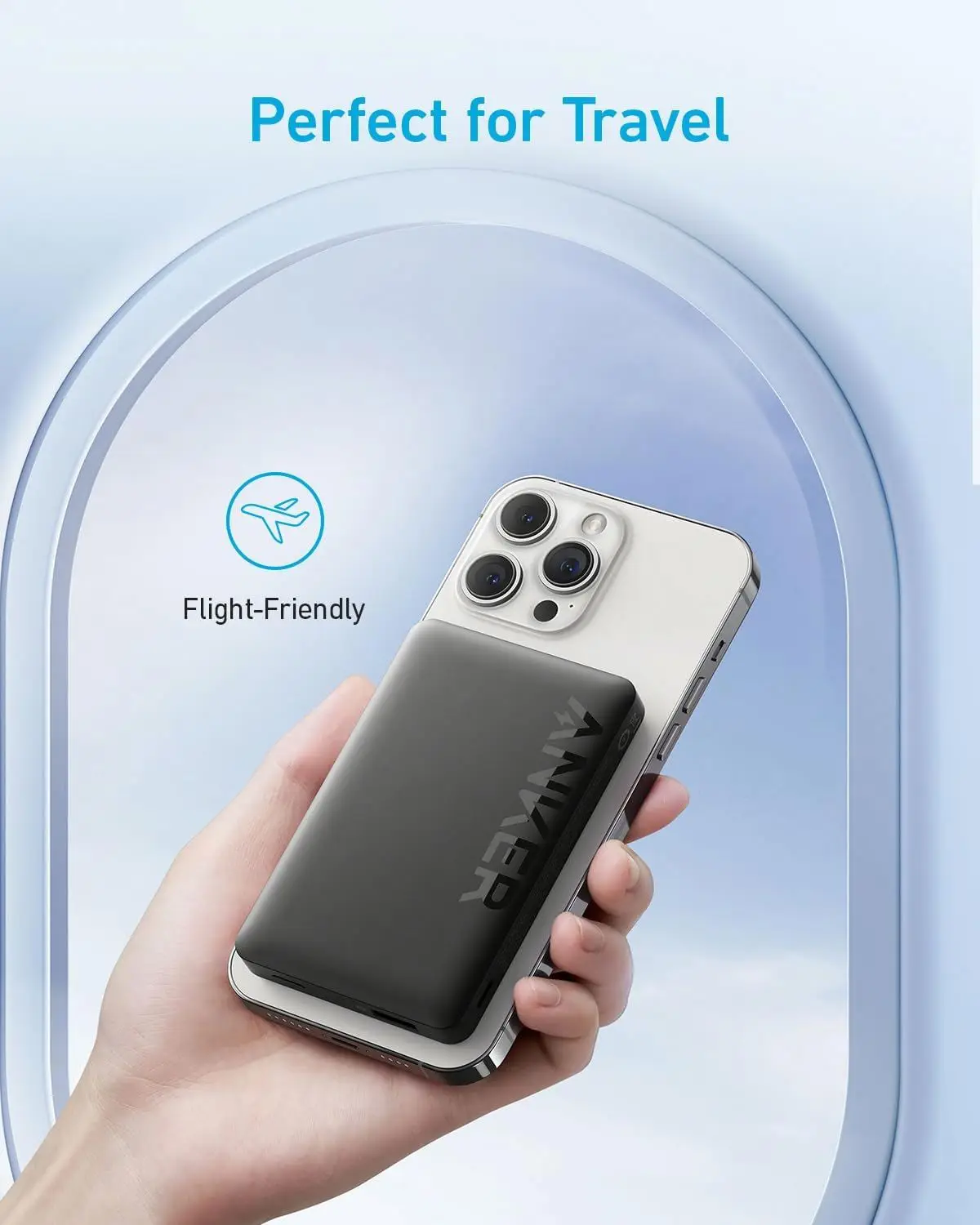 Anker Magnetic Power Bank 10K Wireless Portable Charger 20W Fast Charging Battery Pack With USB C Compatible view 6