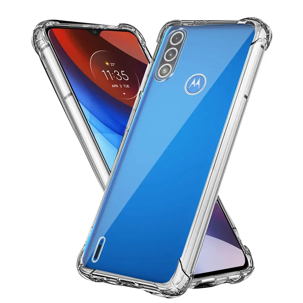 For Motorola Moto E7 Power Case Shockproof Cases For Moto E7i Power Silicone Soft Clear Cover Fundas For MOTO E7 Power Coque