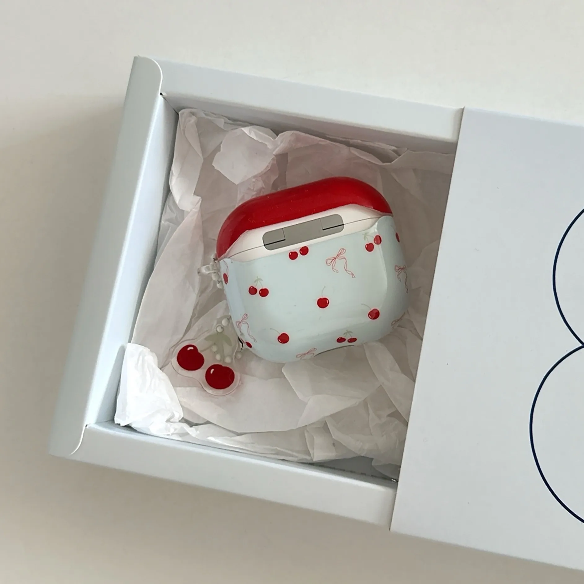 Blue Bow + Cherry P…