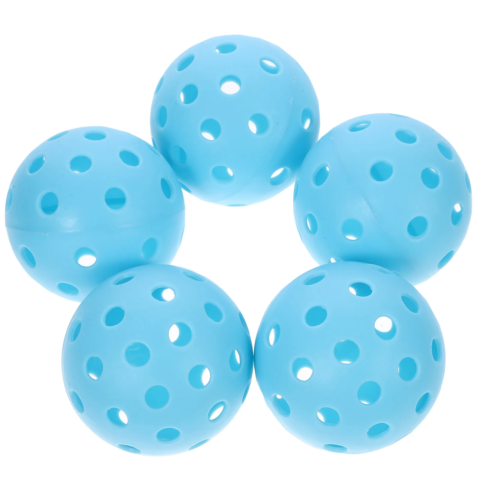 5 Pcs Golf Toy Ball Practice Balls Portable Hole Bright Color Indoor High Elasticity