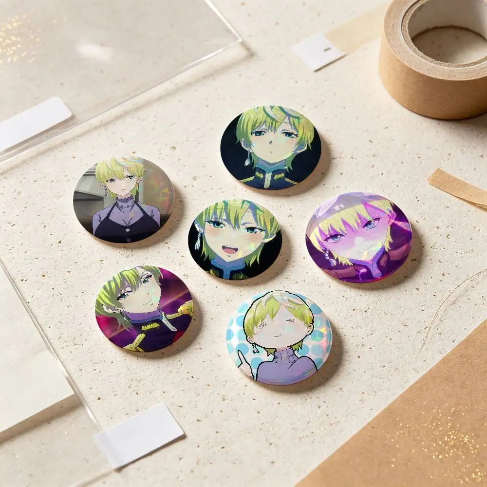 Tenka Izumo Anime Figure Badges 25 32 44 58 75 Mm Round Cosplay Pin Bag Decor Fans Collect Friends Gifts Brooch Souvenir