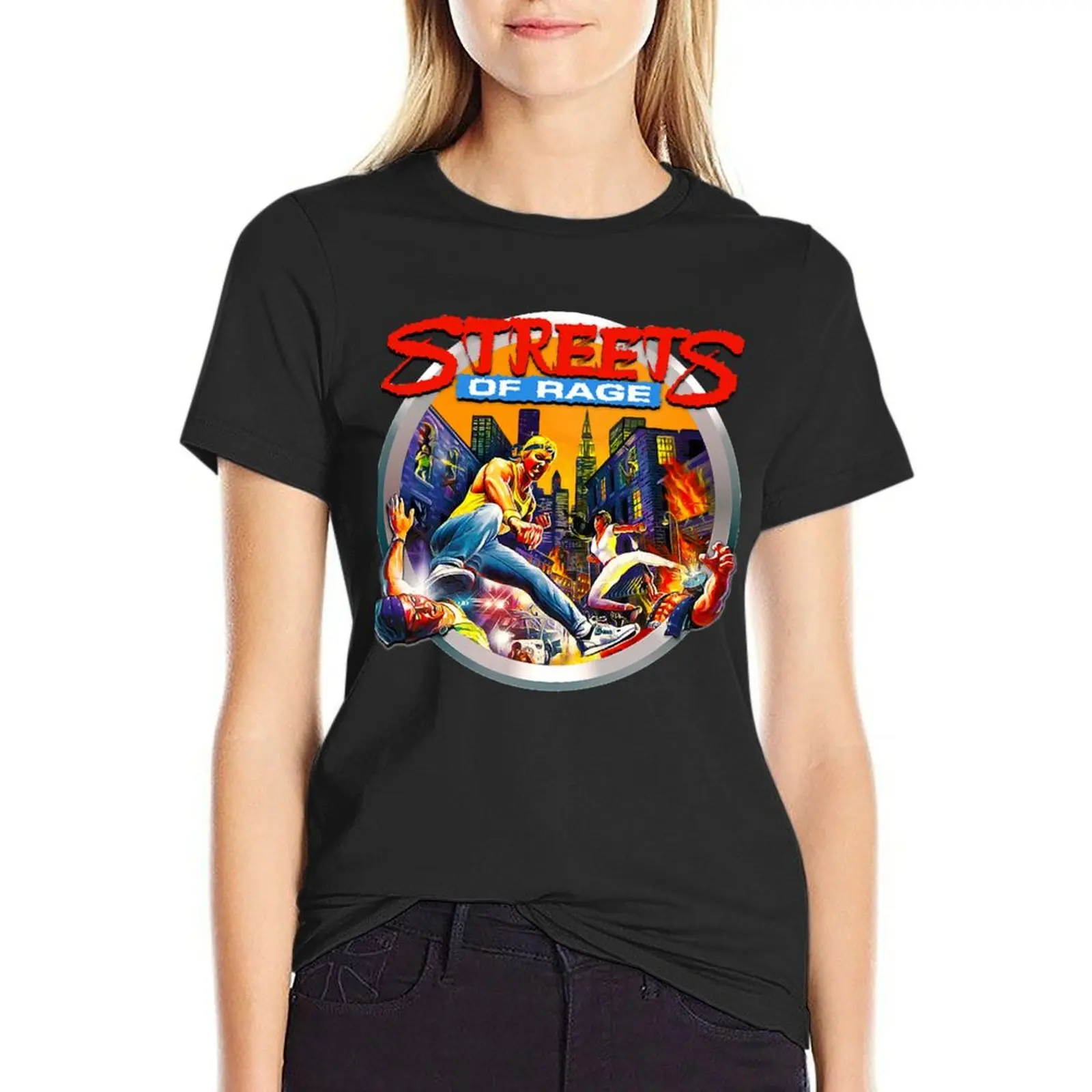 

Streets of Rage Classic T-Shirt Short sleeve tee animal prinfor t-shirt dress for Women plus size