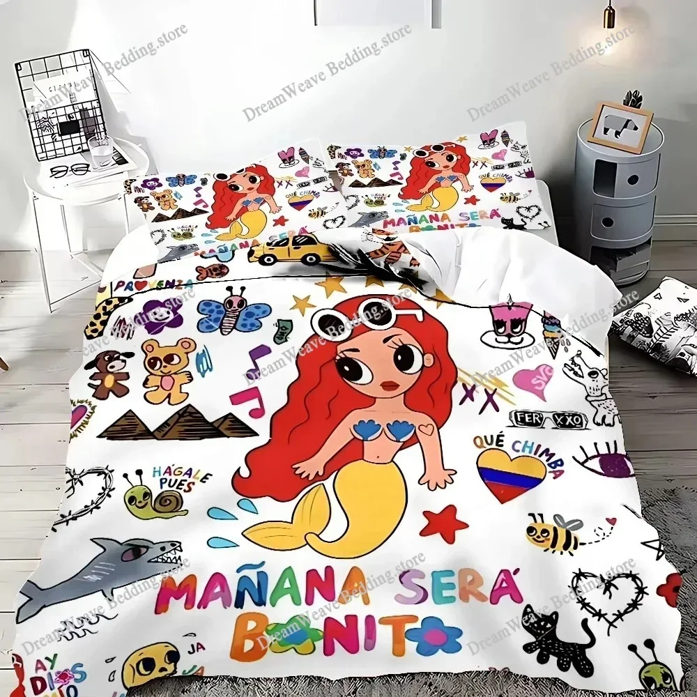 Exquisite 3D Karol G New Album Cover Manana Printing Bedding Set Duvet Cover Comforter Bed Youth Kids Girl Boys Gift963
