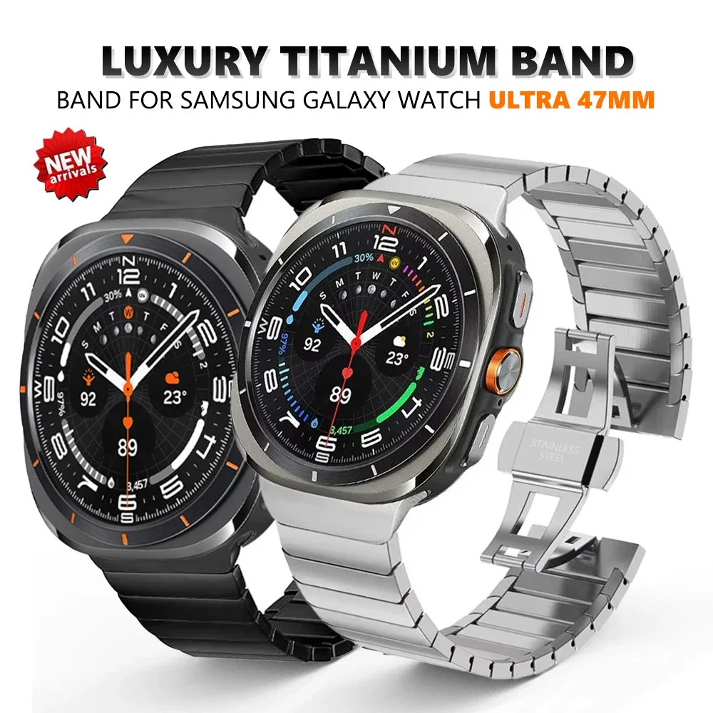 

Titanium Link Bracelet for Samsung Galaxy Watch 7 Ultra 47mm Band Wristband Luxury Strap for SAMSUNG GALAXY ULTRA 47MM Watchband