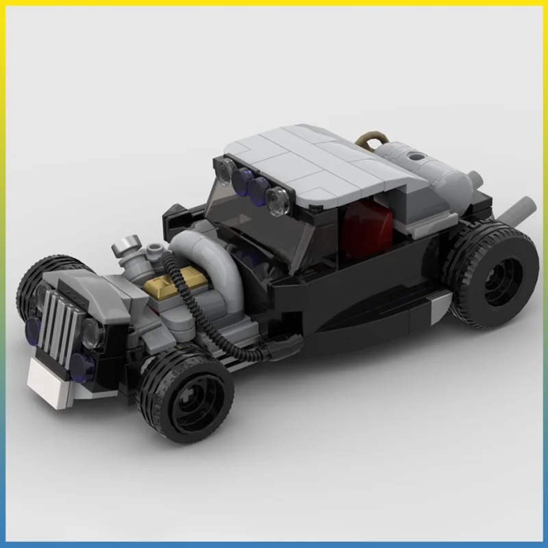

Модель MOC 1928 года, гонщик-автомобили Hot Rod City Speed Champions, спортивный автомобиль, строительный блок, креативные гаражные игрушки, рождественский подарок ребенку