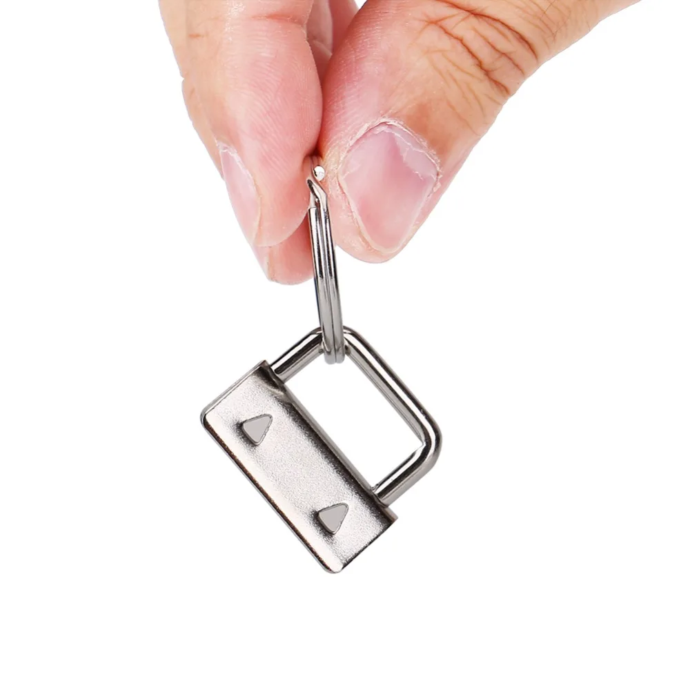 

20pcs Keychains & Charms Metal Metal Tail Clip Silver 1 Inch Bag Strap Clip Hand Made Bag Making Supplies Wristlets Making