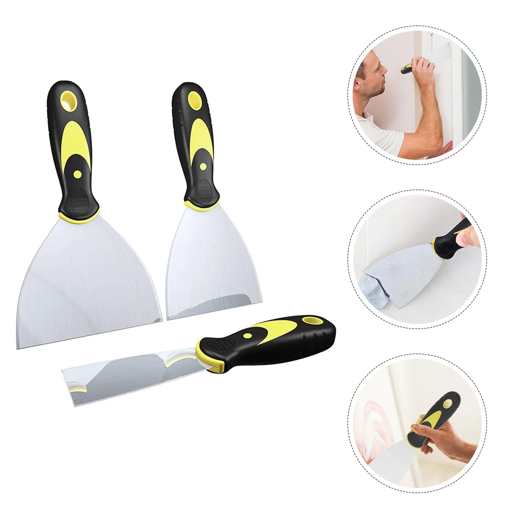 3 Pcs Major Putty Knife The Hammer Scrappers Tool Stainless Steel Paint Scraper for Wood