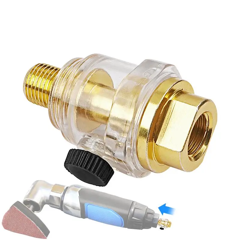 Pneumatic Oiler Air Compressor Inline Oiler Automatic Oiling With Filter Pipe 1/4 Threaded Oiler Lubricator For Pneumatic Tools