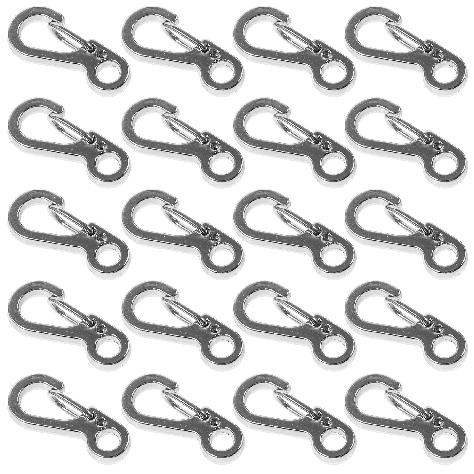 20 Pcs Hanging Buckle Jewelry Climbing Carabiner Clips Professional Mini Small Quick