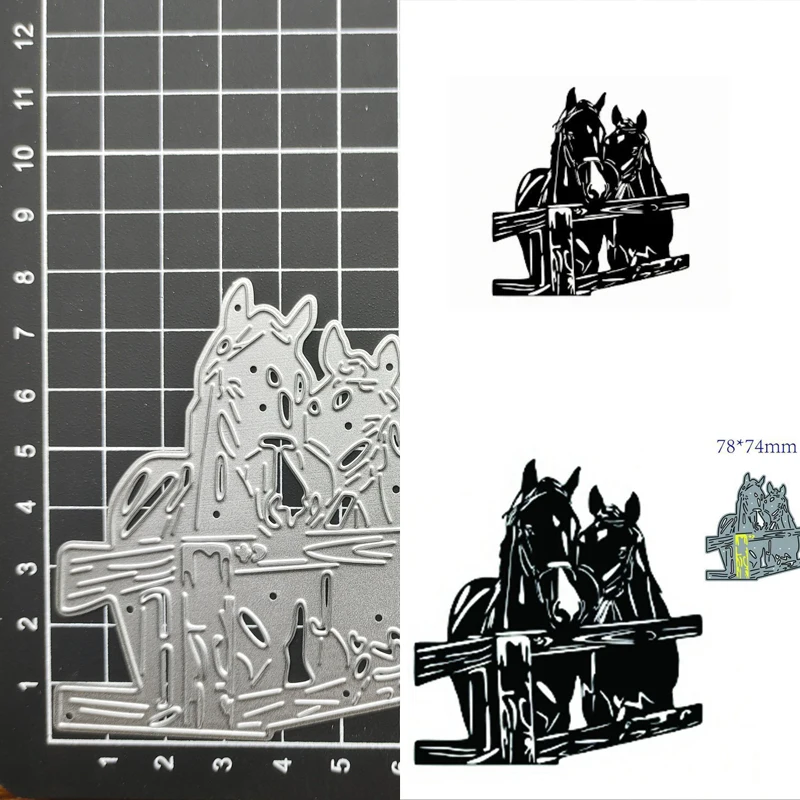 

Horse Craft metal cutting dies cut die Scrapbook paper craft knife mould blade punch stencils dies