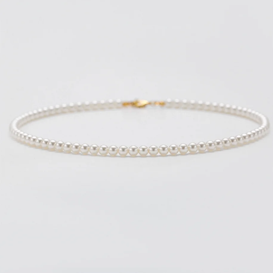 

CHARMING 17"4-5MM GENUINE NATURAL SOUTH SEA WHITE ROUND VINTAGE PEARL NECKLACE