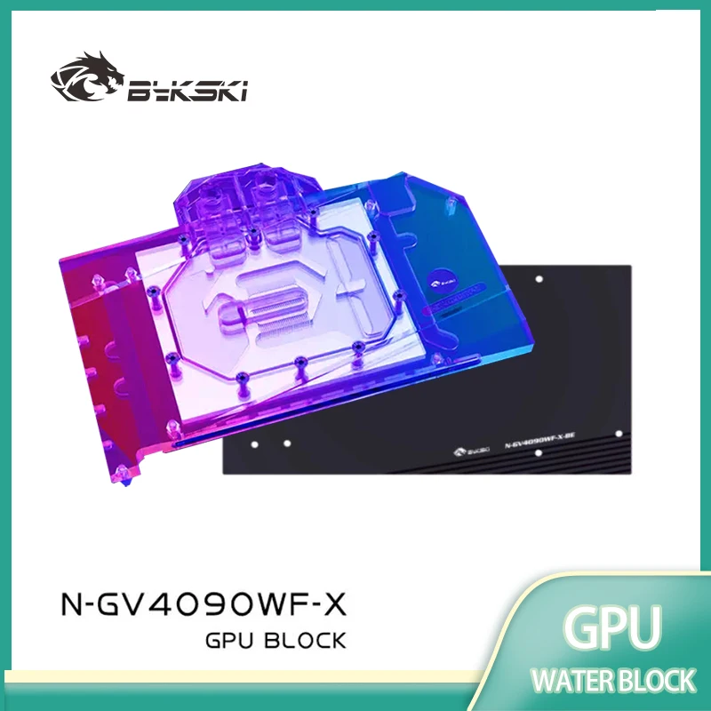 Bykski GPU Block for GIGABYTE RTX4090 WINDFORCE 24G  Graphics / Video Card Water Cooling/Full Cover/Copper Radiator N-GV4090WF-X
