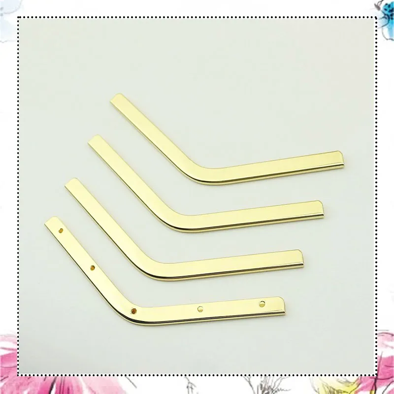 

20Pcs 14cm Bag Strip Corner Screws Clip Edges Protector Metal Buckle Bag Purse Decoration Corners DIY Leather Crafts Accessories